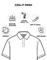 AD by Arvind Geometric Print COOL-IT Real Deal Polo Shirt