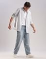 Calvin Klein Jeans Vertical Stripes Regular Fit Oxford Woven Shirt