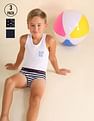 USPA Innerwear Boys Mid Rise Cotton Spandex EKB03 Briefs - Pack Of 3