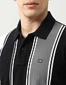 Arrow Sport Vertical Striped Regular Fit Polo Shirt