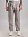 Calvin Klein Jeans Slim-Fit Solid Mid Rise Trousers