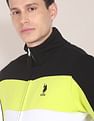 U.S. Polo Assn. High Neck Colour Block Panelled Sweatshirt