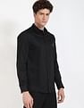 Calvin Klein Jeans Solid Slim-Fit Satin Woven Shirt