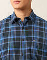 Arrow Sport Plaid Checked Pure Cotton Shirt