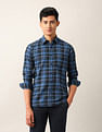 Arrow Sport Plaid Checked Pure Cotton Shirt