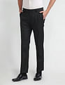 Arrow Hudson Tailored Fit Dobby Formal Trousers
