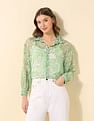U.S. Polo Assn. Women Relaxed Fit Chiffon Sheer Shirt