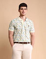 U.S. Polo Assn. Floral Printed Slim Fit Polo Shirt