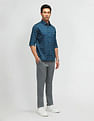 Arrow Sport Slim Fit Horizontal Striped Shirt