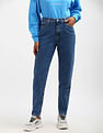 Calvin Klein Women Solid Mom Fit Jeans