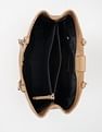 Tommy Hilfiger Solid Beige Pu Tote Bag