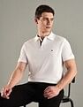 Tommy Hilfiger Solid Regular-Fit Cotton Polo T-Shirt