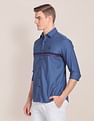U.S. Polo Assn. Spread Collar Cotton Striped Casual Shirt