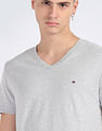 Tommy Hilfiger Pure Cotton Essential Logo V-Neck T-Shirt