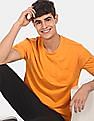 Aeropostale Men Orange Chest Pocket Heathered T-Shirt
