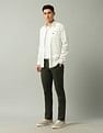 Arrow Sport AutoFlex Slim Fit Dobby Weave Trousers