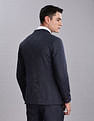 Tommy Hilfiger Solid Regular-Fit Polyester Single Breasted Blazer