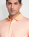 Arrow Tipped Collar Knitted Polo Shirt