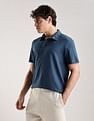 Calvin Klein Jeans Solid Regular-Fit Cotton Polo T-Shirt