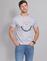 AD by Arvind Crew Neck Graphic Print T-Shirt