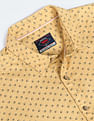 Flying Machine Herringbone Weave Motif Print Shirt