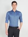Arrow Patterned Dobby Slim Shirt