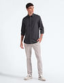 Flying Machine Vertical Stripe Seersucker Shirt