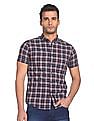 Flying Machine Short Sleeve Check Shirt