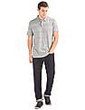 GAP Men Grey Space Dye Pique Polo