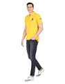 AD by Arvind Solid Sporty Polo Shirt