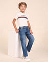U.S. Polo Assn. Kids Boys Relaxed Fit Blue Jeans