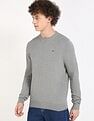 Tommy Hilfiger Solid Regular-Fit Cotton Sweater