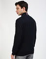 Tommy Hilfiger Cotton Cable Mock Neck Sweater