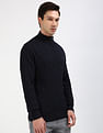 Tommy Hilfiger Cotton Cable Mock Neck Sweater