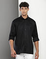 Tommy Hilfiger Button Down Collar Solid Shirt