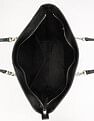 Tommy Hilfiger Solid Black Pu Tote Bag