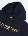 Flying Machine Brand Print Hooded Sweatshirt