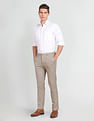 Arrow Newyork Mid Rise Dobby Trousers