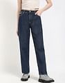 Calvin Klein Jeans Womens Mid Rise Straight Jeans