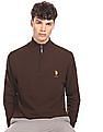 U.S. Polo Assn. High Neck Solid Sweater