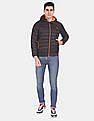 U.S. Polo Assn. Men Black Hood Quilted Puffer Jacket
