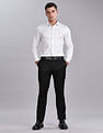 Tommy Hilfiger Regular-Fit Solid Mid Rise Trousers