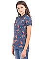 U.S. Polo Assn. Women Floral Print Regular Fit Polo Shirt