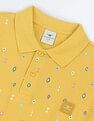 Flying Machine All Over Print Cotton Polo Shirt