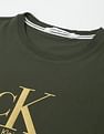 Calvin Klein Flock Monogram Slim Fit T-Shirt