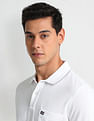 Arrow Sports Tipped Collar Regular Fit Polo Shirt