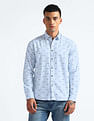 Flying Machine All-Over Print Pure Cotton Shirt
