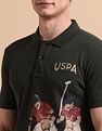 U.S. Polo Assn. Denim Co. Brand Printed Pure Cotton Polo Shirt