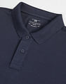 Flying Machine Solid Cotton Polo Shirt