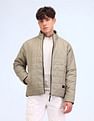 Flying Machine Regular Fit Solid Padded Jacket